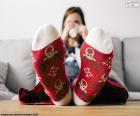 Noel Reindeer ile çorap